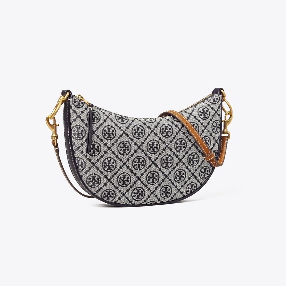 Mini T Monogram Jacquard Hobo Bag